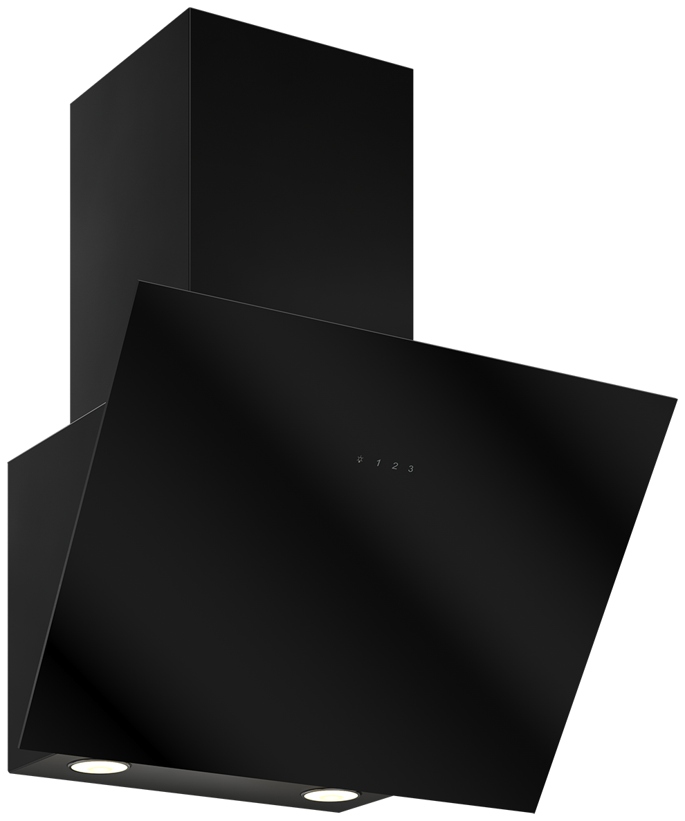 Elikor Антрацит 60П-650-Е3Д черный/черное стекло